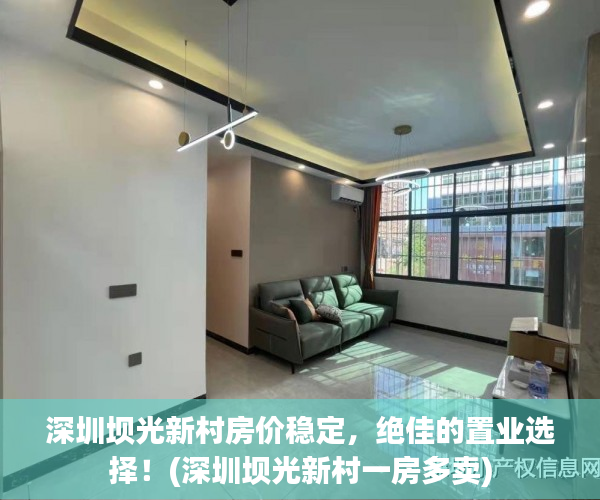 深圳坝光新村房价稳定，绝佳的置业选择！(深圳坝光新村一房多卖)