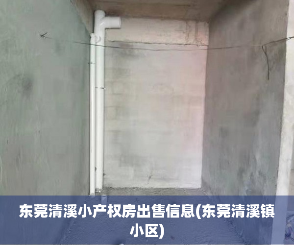东莞清溪小产权房出售信息(东莞清溪镇小区) 东莞清溪小产权房出售信息(东莞清溪镇小区)