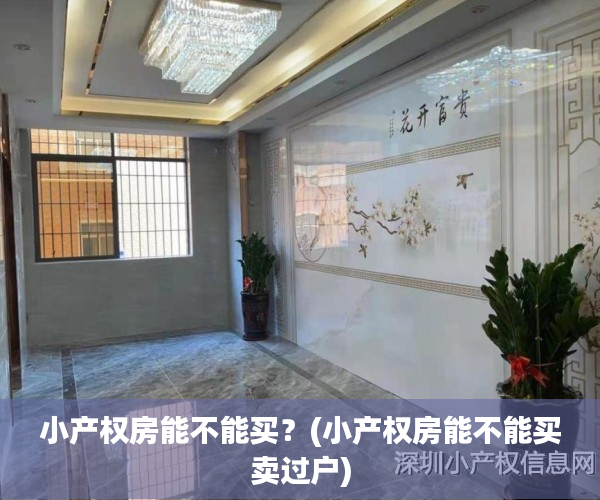 小产权房能不能买?(小产权房能不能买卖过户) 小产权房能不能买?(小产权房能不能买卖过户)