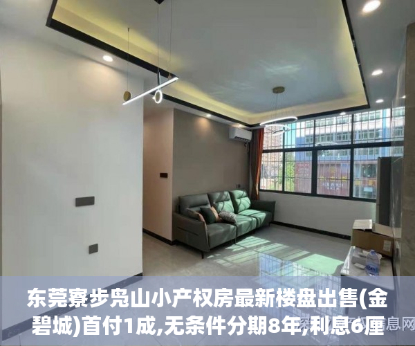 东莞寮步凫山小产权房最新楼盘出售(金碧城)首付1成,无条件分期8年,利息6厘[标签虎门小产权房太多:标题seo加词]