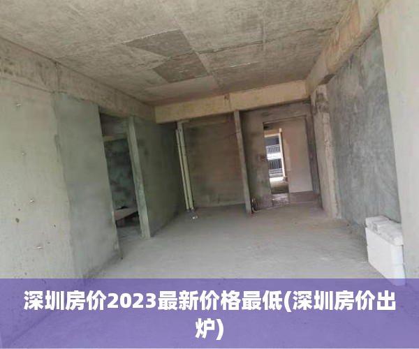 深圳房价2023最新价格最低(深圳房价出炉) 深圳房价2023最新价格最低(深圳房价出炉)