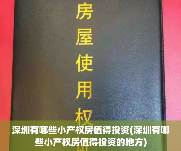 深圳有哪些小产权房值得投资(深圳有哪些小产权房值得投资的地方)