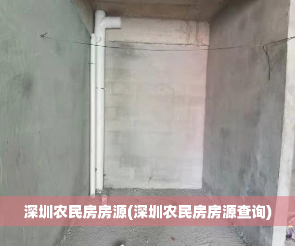 深圳农民房房源(深圳农民房房源查询)