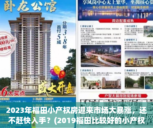 2023年福田小产权房迎来市场大暴涨，还不赶快入手？(2019福田比较好的小产权房)