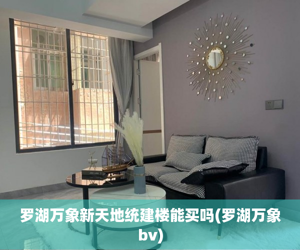 罗湖万象新天地统建楼能买吗(罗湖万象bv) 罗湖万象新天地统建楼能买吗(罗湖万象bv)