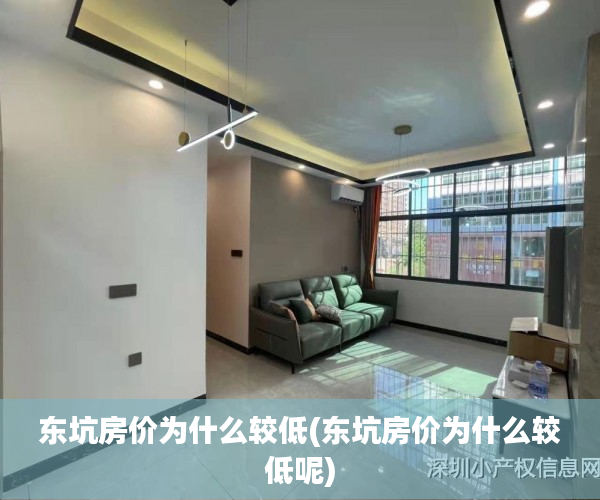 东坑房价为什么较低(东坑房价为什么较低呢)