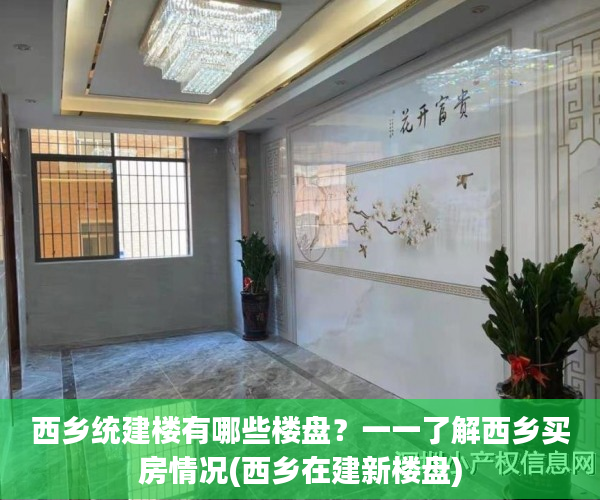 西乡统建楼有哪些楼盘？一一了解西乡买房情况(西乡在建新楼盘)