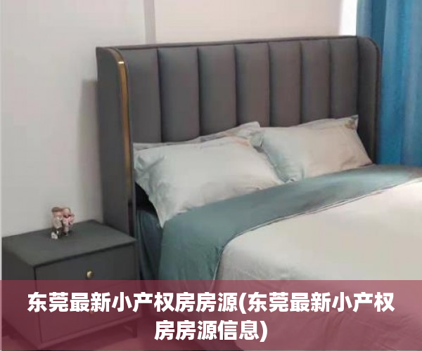 东莞最新小产权房房源(东莞最新小产权房房源信息)