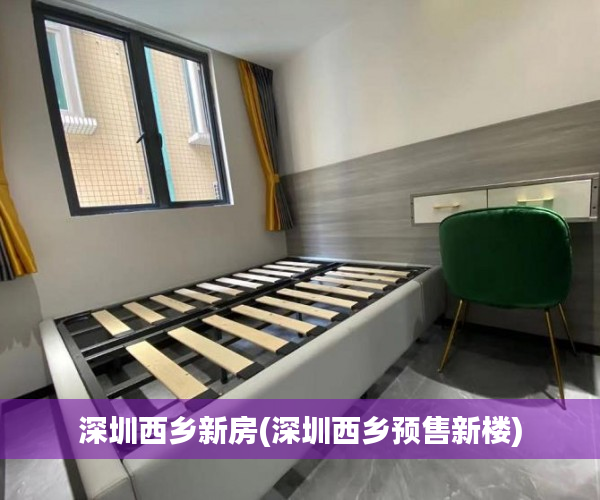 深圳西乡新房(深圳西乡预售新楼)