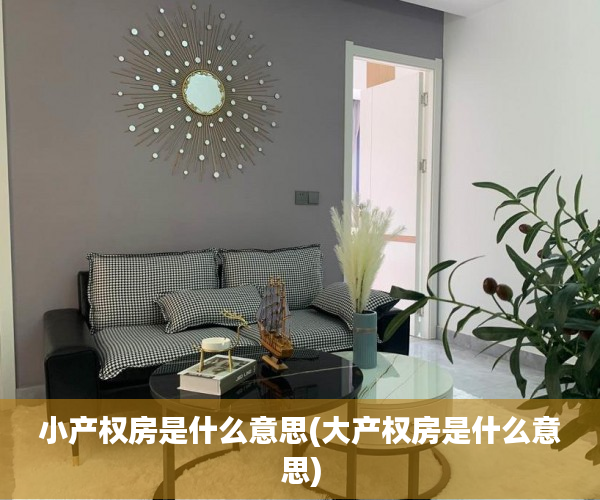 小产权房是什么意思(大产权房是什么意思) 小产权房是什么意思(大产权房是什么意思)