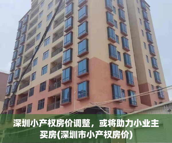 深圳小产权房价调整，或将助力小业主买房(深圳市小产权房价)