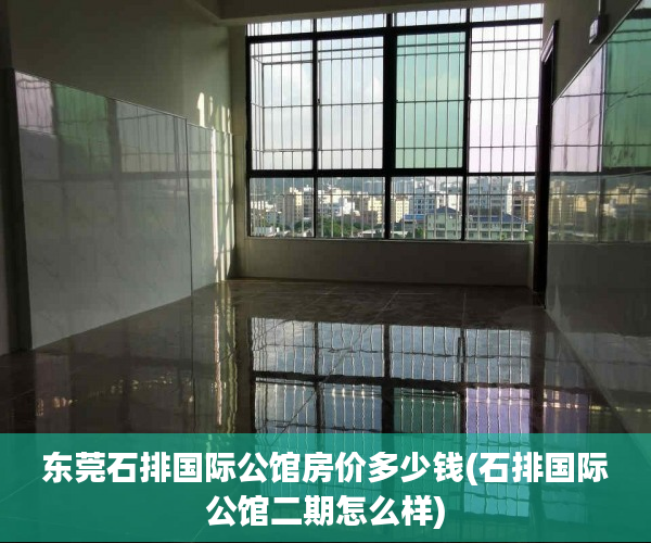东莞石排国际公馆房价多少钱(石排国际公馆二期怎么样)