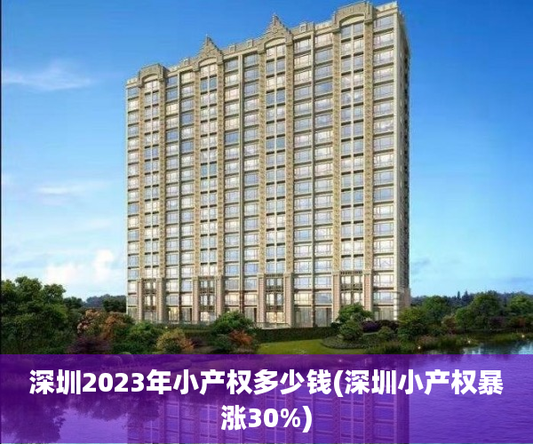 深圳2023年小产权多少钱(深圳小产权暴涨30%)