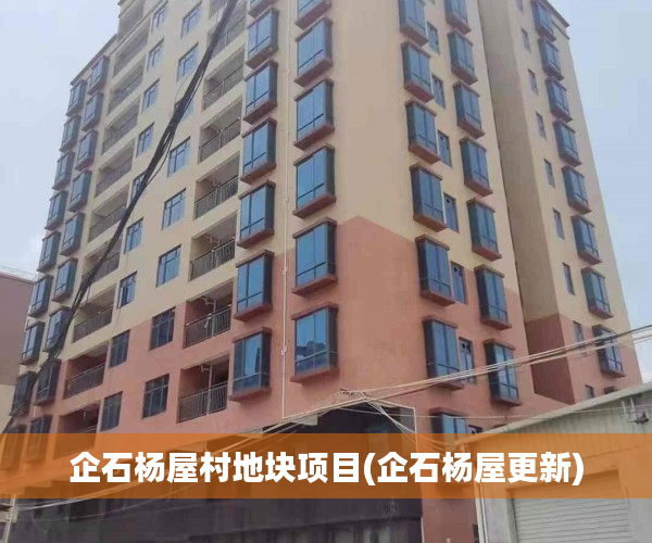 企石杨屋村地块项目(企石杨屋更新) 企石杨屋村地块项目(企石杨屋更新)