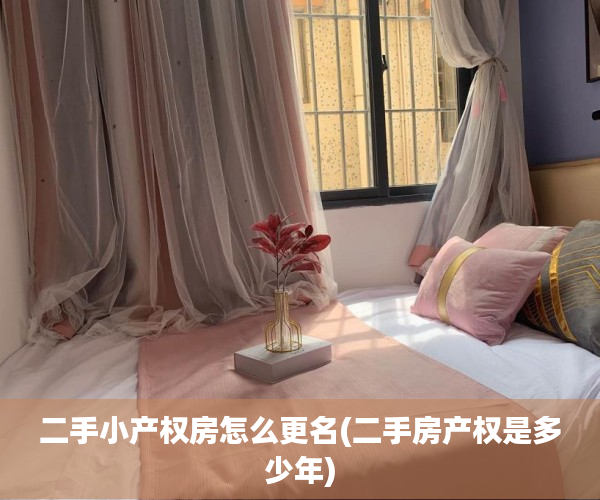 二手小产权房怎么更名(二手房产权是多少年)