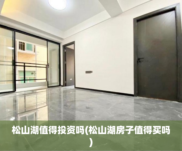 松山湖值得投资吗(松山湖房子值得买吗)