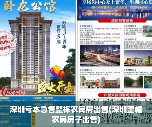 深圳亏本急售整栋农民房出售(深圳整幢农民房子出售) 深圳亏本急售整栋农民房出售(深圳整幢农民房子出售)