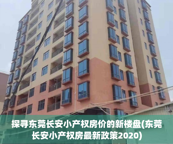 探寻东莞长安小产权房价的新楼盘(东莞长安小产权房最新政策2020)