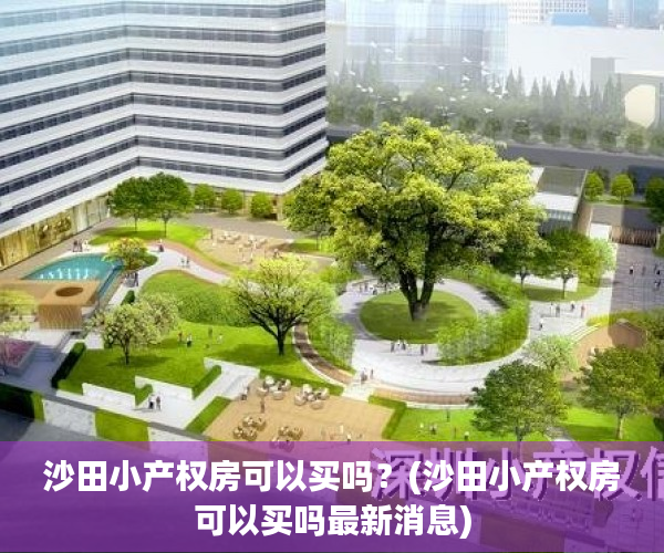 沙田小产权房可以买吗?(沙田小产权房可以买吗最新消息) 沙田小产权房可以买吗?(沙田小产权房可以买吗最新消息)