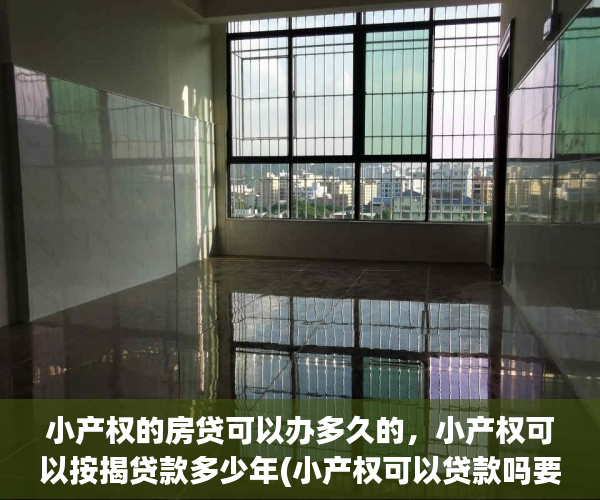 小产权的房贷可以办多久的，小产权可以按揭贷款多少年(小产权可以贷款吗要一次付清吗)