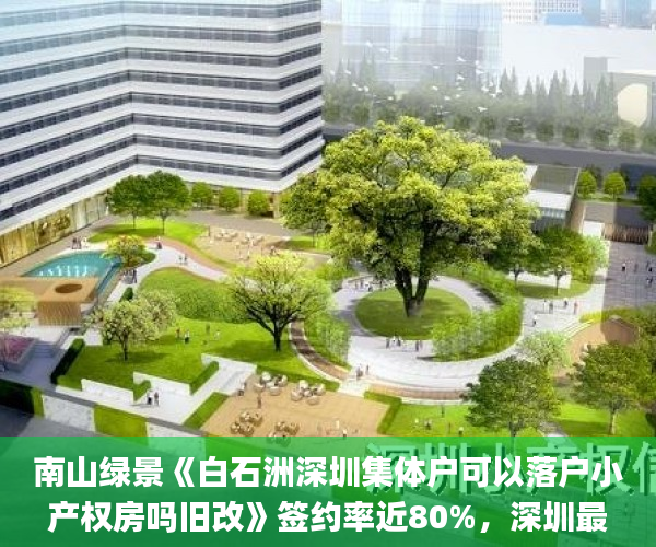 南山绿景《白石洲深圳集体户可以落户小产权房吗旧改》签约率近80%，深圳最大“旧改航母  沙河_白石洲