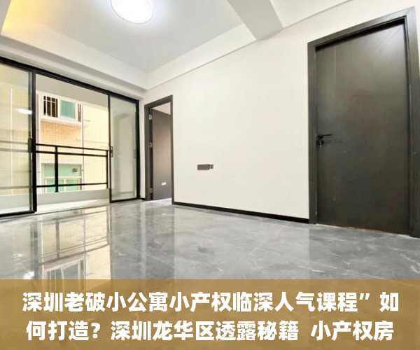 深圳老破小公寓小产权临深人气课程”如何打造？深圳龙华区透露秘籍  小产权房_教师