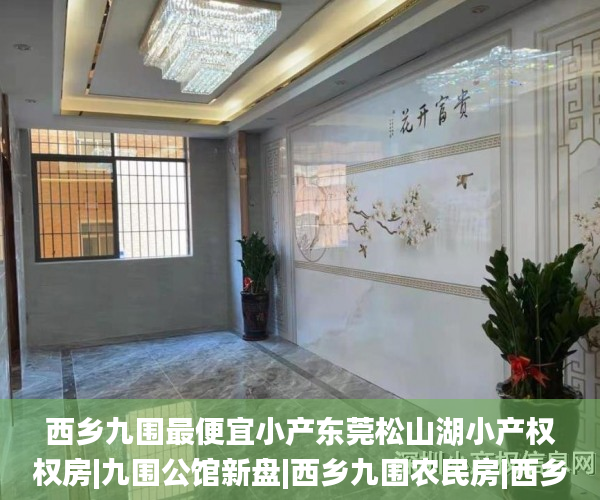 西乡九围最便宜小产东莞松山湖小产权权房|九围公馆新盘|西乡九围农民房|西乡九围统建楼  小产权房_西乡