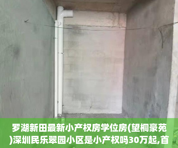 罗湖新田最新小产权房学位房(望桐豪苑)深圳民乐翠园小区是小产权吗30万起,首付五成 分期3～5年小产权房_新田