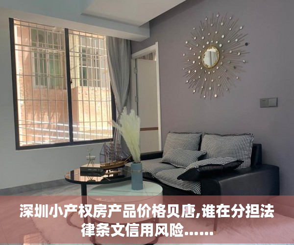 深圳小产权房产品价格贝唐,谁在分担法律条文信用风险……
