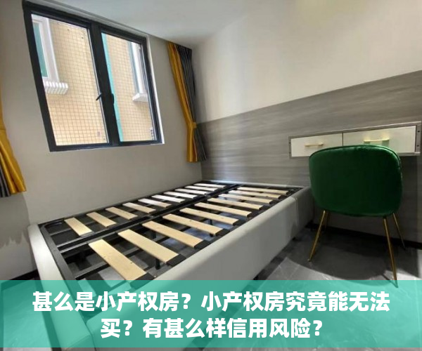 甚么是小产权房？小产权房究竟能无法买？有甚么样信用风险？