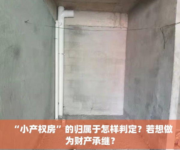 “小产权房”的归属于怎样判定？若想做为财产承继？