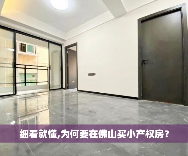 细看就懂,为何要在佛山买小产权房？
