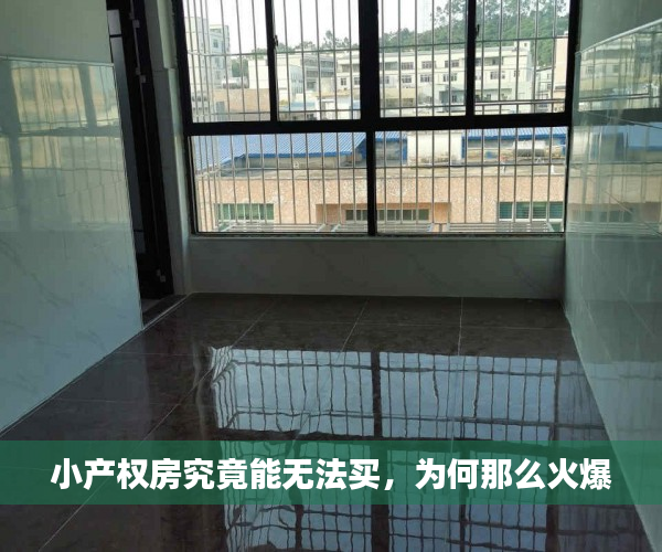 小产权房究竟能无法买，为何那么火爆