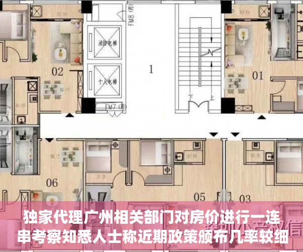 独家代理广州相关部门对房价进行一连串考察知悉人士称近期政策颁布几率较细