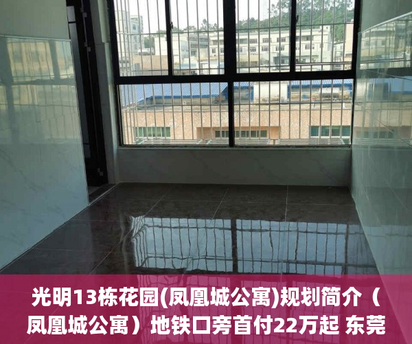 光明13栋花园(凤凰城公寓)规划简介（凤凰城公寓）地铁口旁首付22万起 东莞市大岭山小产权 小产权_光明