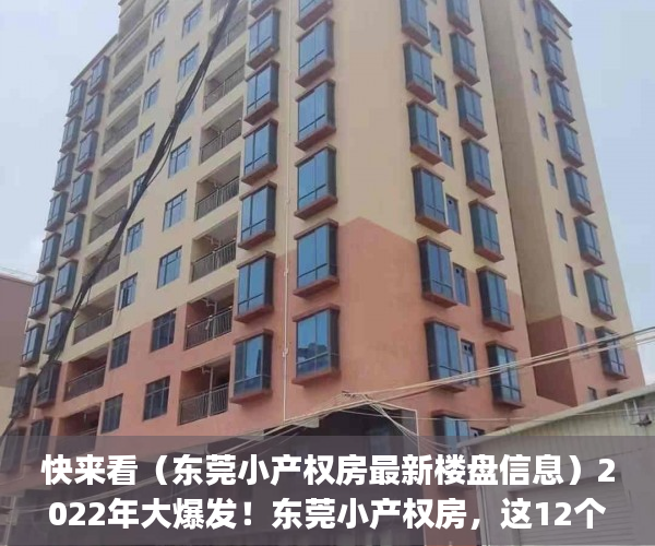 快来看（东莞小产权房最新楼盘信息）2022年大爆发！东莞小产权房，这12个镇街的伙伴恭喜了！(东莞莞最新新闻)，东莞小产权房网,新开盘小产权房楼盘信息网，