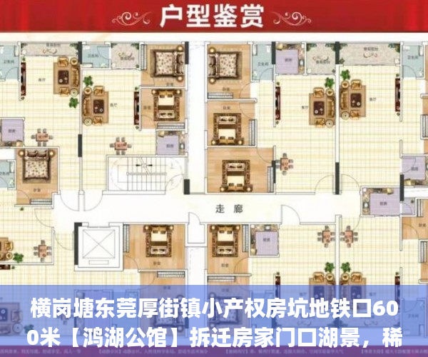 横岗塘东莞厚街镇小产权房坑地铁口600米【鸿湖公馆】拆迁房家门口湖景，稀缺资源公馆_横岗