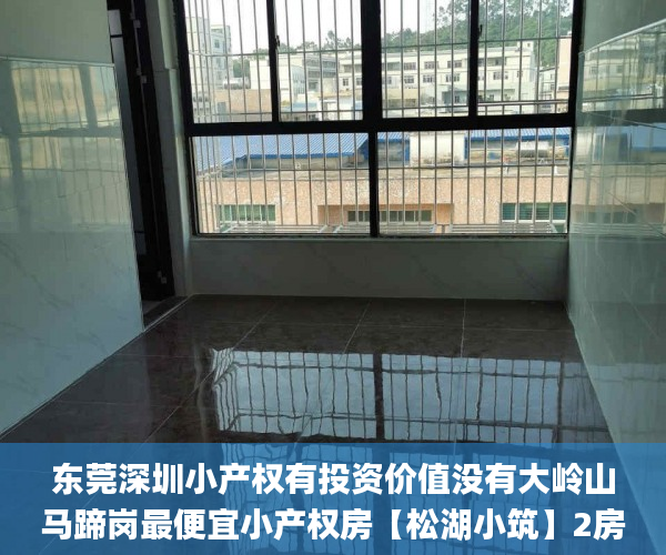 东莞深圳小产权有投资价值没有大岭山马蹄岗最便宜小产权房【松湖小筑】2房精装修26.8万 1年免息  小产权房_东莞小产权房还值得投资吗