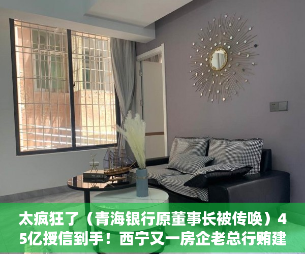 太疯狂了（青海银行原董事长被传唤）45亿授信到手！西宁又一房企老总行贿建行青海分行原行长，送房、送卡、送美国矿产公司34%股权……，青海省建行行长，