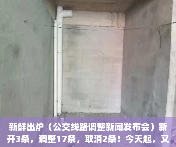 新鲜出炉（公交线路调整新闻发布会）新开3条，调整17条，取消2条！今天起，又有公交线路有变化！_深圳新闻网，公交新线路开通新闻，