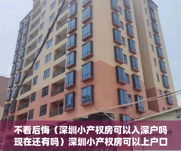 不看后悔（深圳小产权房可以入深户吗现在还有吗）深圳小产权房可以上户口吗，在深圳买了小产权房可以入户吗，