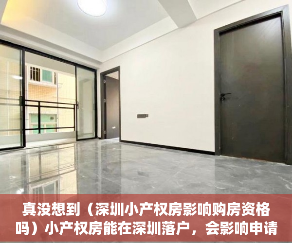 真没想到（深圳小产权房影响购房资格吗）小产权房能在深圳落户，会影响申请安居房 、公租房、保障房吗？，深圳小产权房子有保障吗，