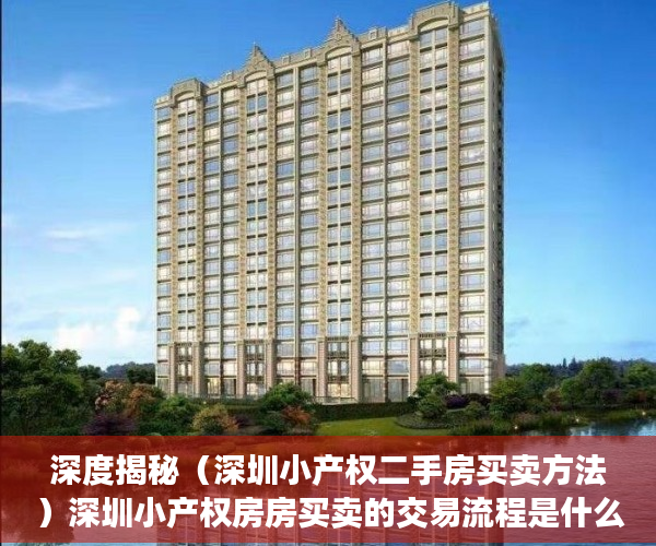 深度揭秘（深圳小产权二手房买卖方法）深圳小产权房房买卖的交易流程是什么样子的呢？，深圳小产权房怎么交易，
