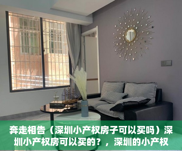 奔走相告（深圳小产权房子可以买吗）深圳小产权房可以买的？，深圳的小产权房能不能买，