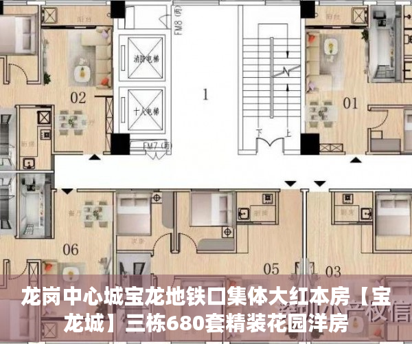 龙岗中心城宝龙地铁口集体大红本房【宝龙城】三栋680套精装花园洋房