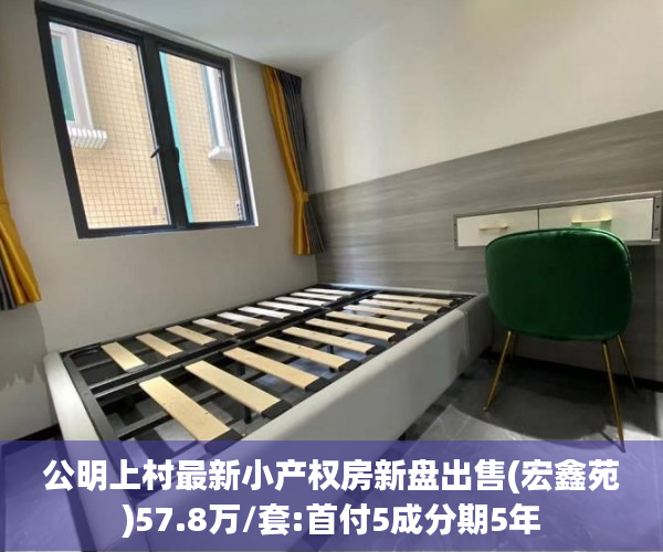 公明上村最新小产权房新盘出售(宏鑫苑)57.8万/套:首付5成分期5年