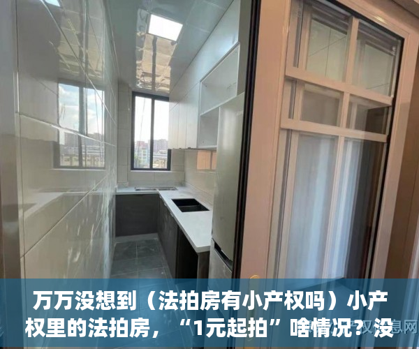 万万没想到（法拍房有小产权吗）小产权里的法拍房，“1元起拍”啥情况？没那么容易捡到“便宜”，法拍房1元起拍买得到吗，