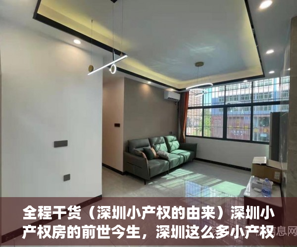 全程干货（深圳小产权的由来）深圳小产权房的前世今生，深圳这么多小产权房何去何从，